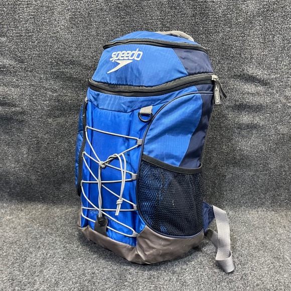 Speedo Quantum A0323 Blue/Gray Athletic Swim Gear Nylon/Polyester Team Backpack - Picture 12 of 16